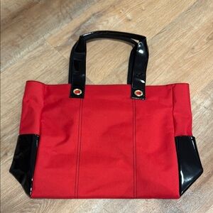 Stylish Red and Black Tote Bag